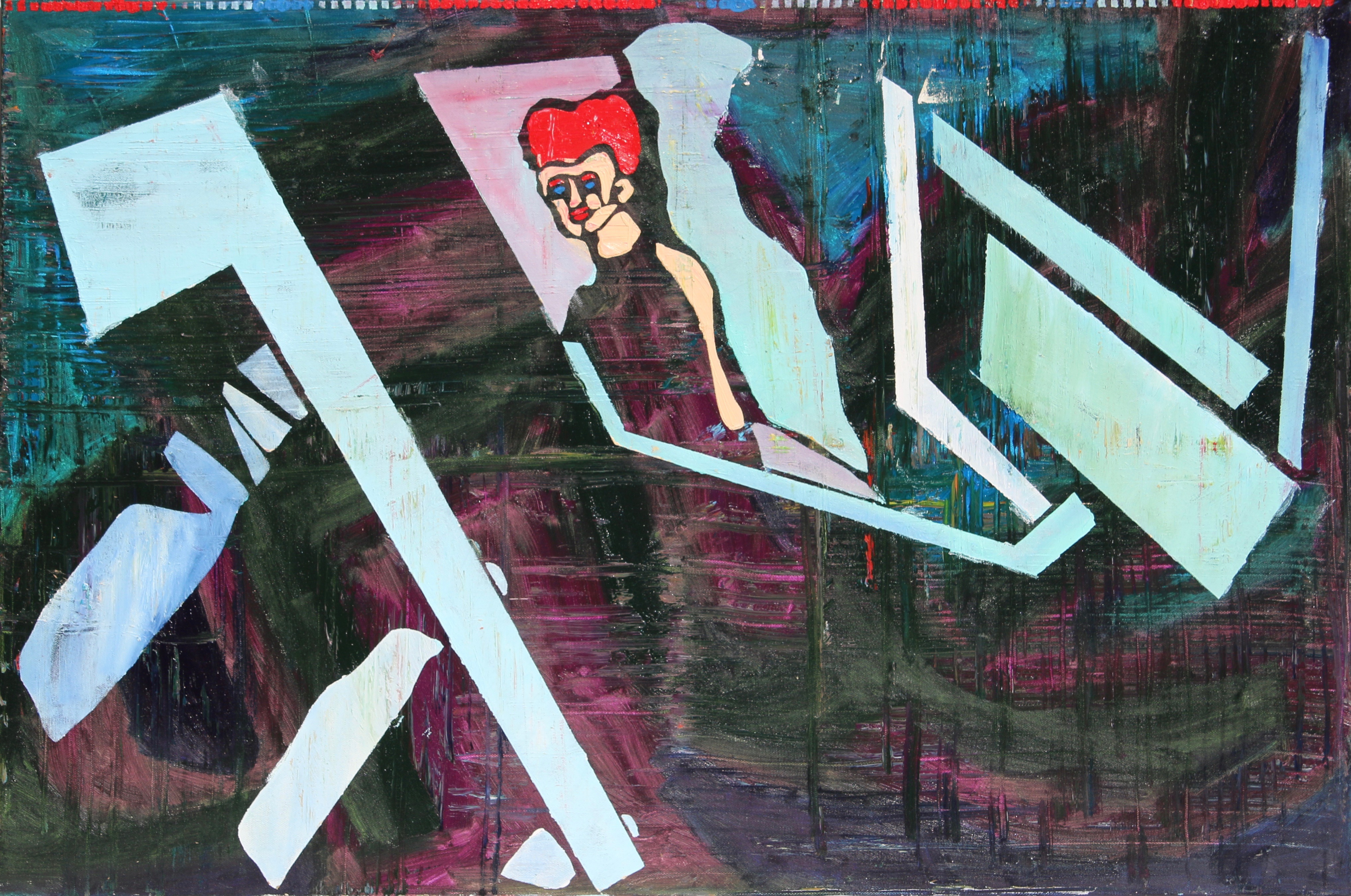 Stair Well Wait by Stephen Clegg at www.cleggart.com